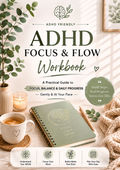 ADHD Focus & Flow Workbook + 2 Bonus Packs