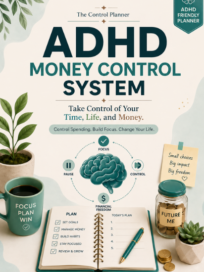 ADHD Money Control System + 2 Bonus Packs