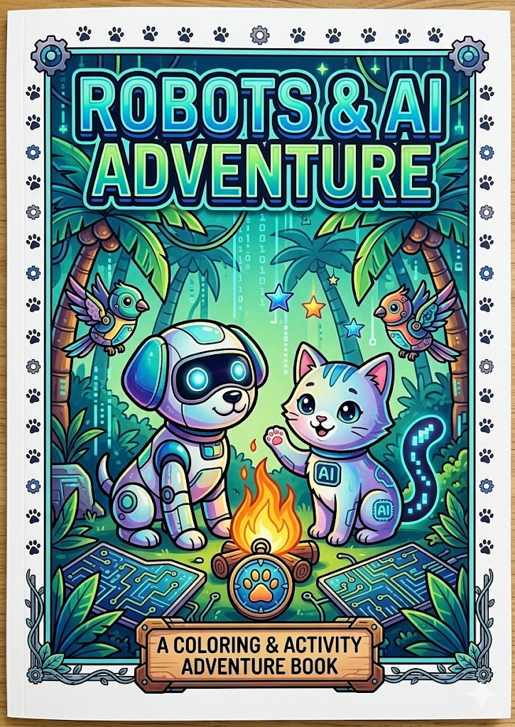 Robots & AI Adventure Activity Pack – Fun Learning Book for Kids