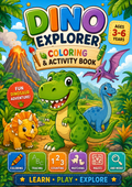 Dino Explorer Activity Pack – Fun Learning Book for Kids