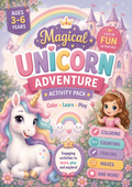 Magical Unicorn Adventure Activity Pack – Fun Learning Book for Kids