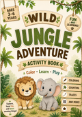 Wild Jungle Adventure Activity Pack – Fun Learning Book for Kids