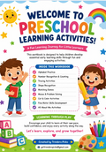 Ultimate Preschool Learning Activities Workbook | Ages 3–6 | 93 Printable PDF Pages