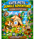 Cute Pets Activity Book for Kids Ages 3-6 | Printable PDF Learning Activities